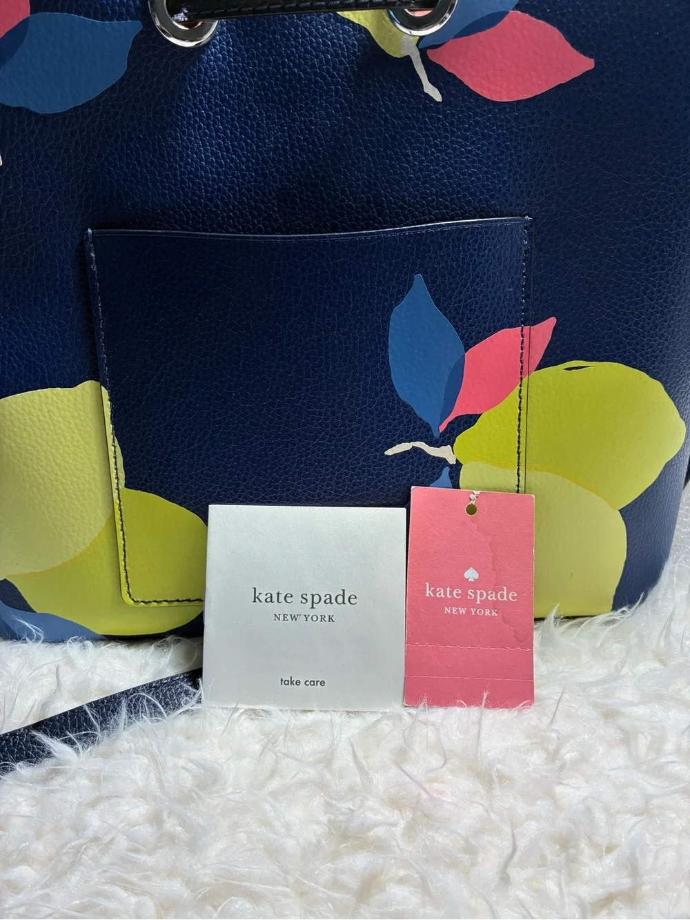 Kate Spade Floral Print Bucket Bag .
